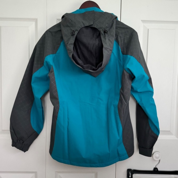 Diamond Candy Women’s Waterproof Lightweight Rain Jacket Small Blue - Picture 2 of 12